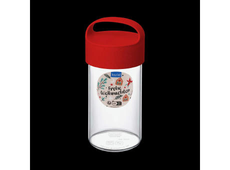 KOZIOL BUDDY DRINK 0,5 Trinkflasche 500ml + XMAS Sticker
