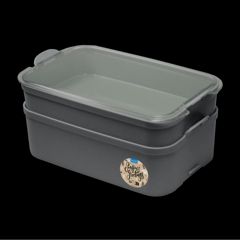KOZIOL STAKK BENTOBOX 2 Bentobox 2l + XMAS Sticker