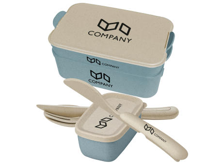 KOZIOL STAKK BENTOBOX READY Bentobox 2l+Liquidsafe Box+Besteckset