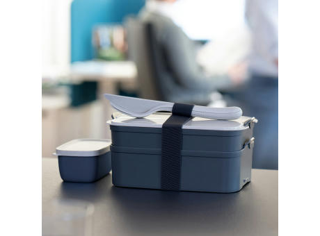 KOZIOL STAKK BENTOBOX READY Bentobox 2l+Liquidsafe Box+Besteckset