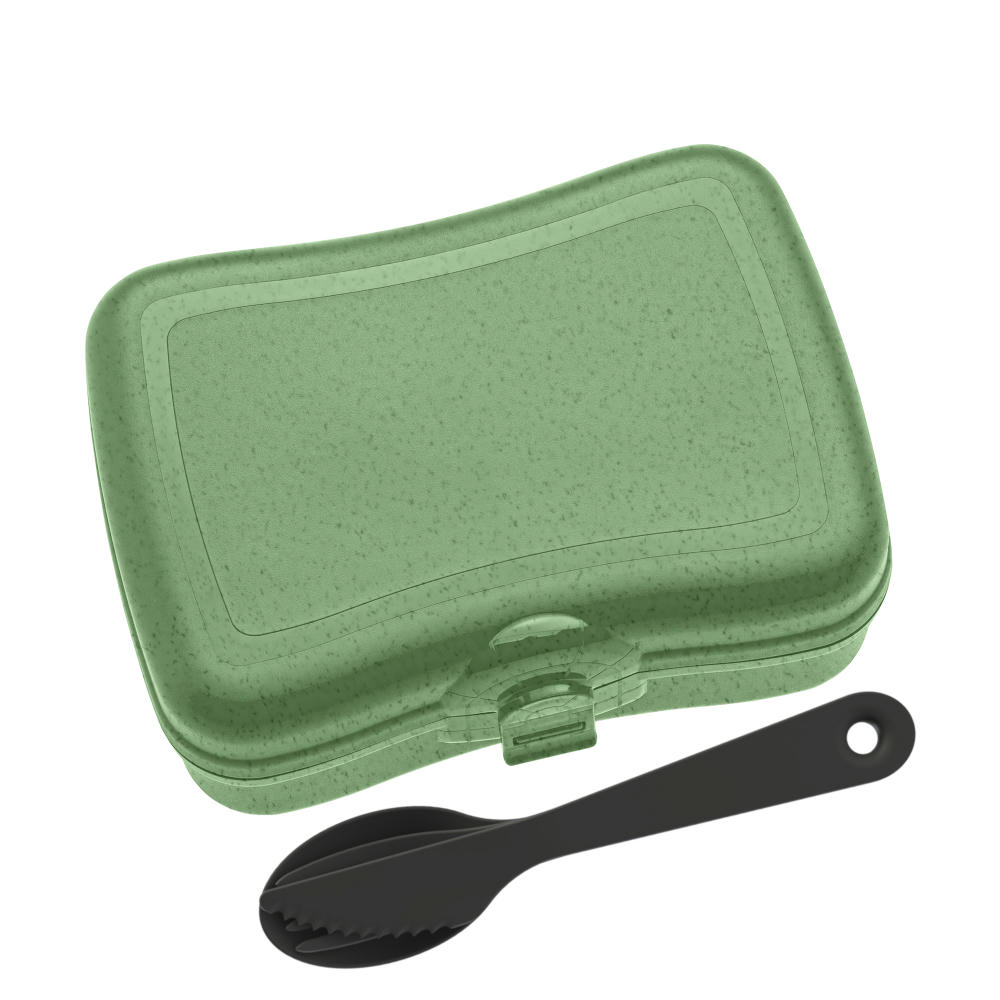 KOZIOL BASIC READY Lunchbox-Set + Besteck-Set