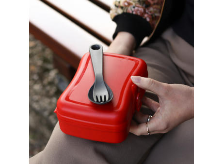 KOZIOL BASIC READY Lunchbox-Set + Besteck-Set