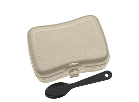 KOZIOL BASIC READY Lunchbox-Set + Besteck-Set