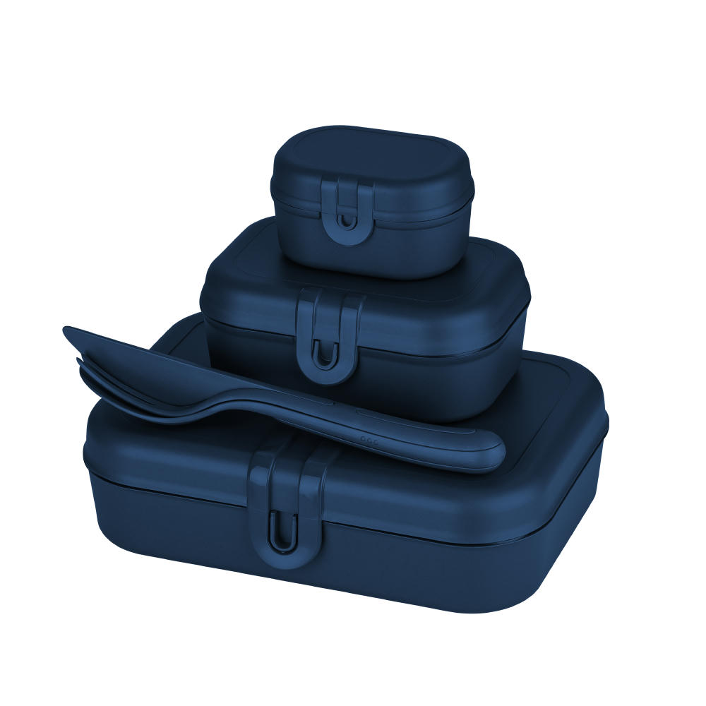 KOZIOL PASCAL READY Lunchbox-Set + Besteck-Set