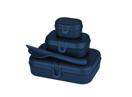 KOZIOL PASCAL READY Lunchbox-Set + Besteck-Set