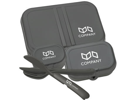 KOZIOL PASCAL READY Lunchbox-Set + Besteck-Set