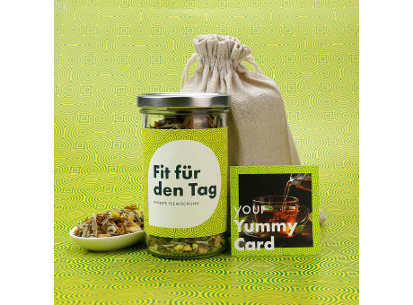 Einzelglas im Säckchen „Fit für den Tag“ Teemischung #maxi