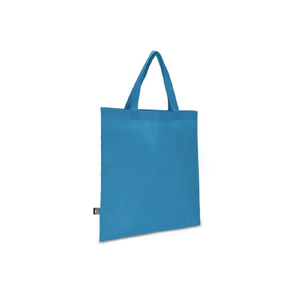 R-PET Tragetasche aus Non Woven mit kurzen Griffen 38 x 42cm 75g/m²