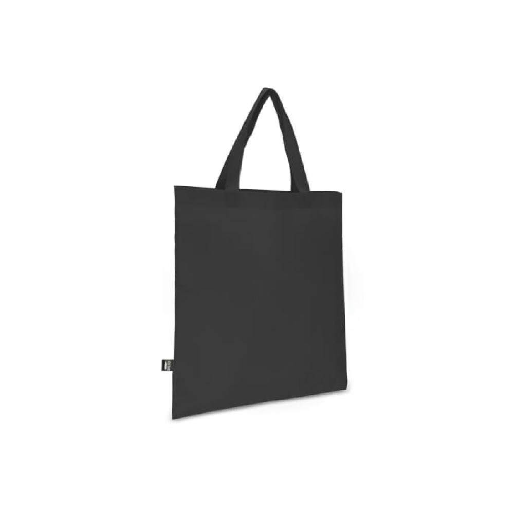 R-PET Tragetasche aus Non Woven mit kurzen Griffen 38 x 42cm 75g/m²