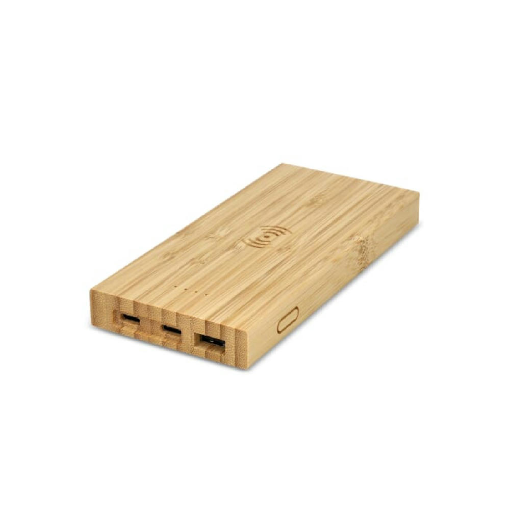 Bamboo Powerbank Wireless Charging 8000mAh