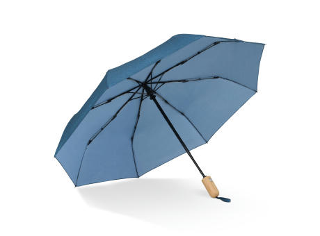 21” faltbarer Regenschirm aus R-PET -Material mit Automatiköffnung