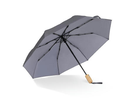 21” faltbarer Regenschirm aus R-PET -Material mit Automatiköffnung