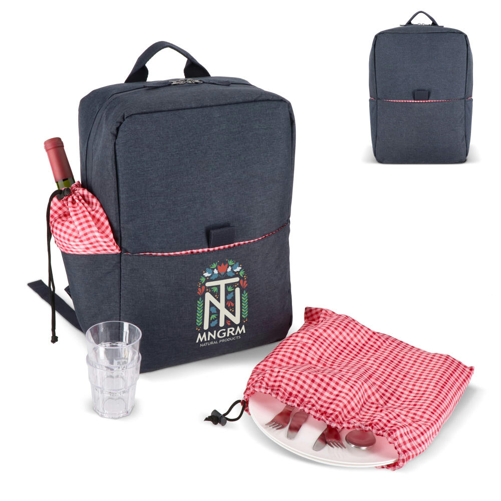 Picknick-Rucksack aus R-PET-Material 