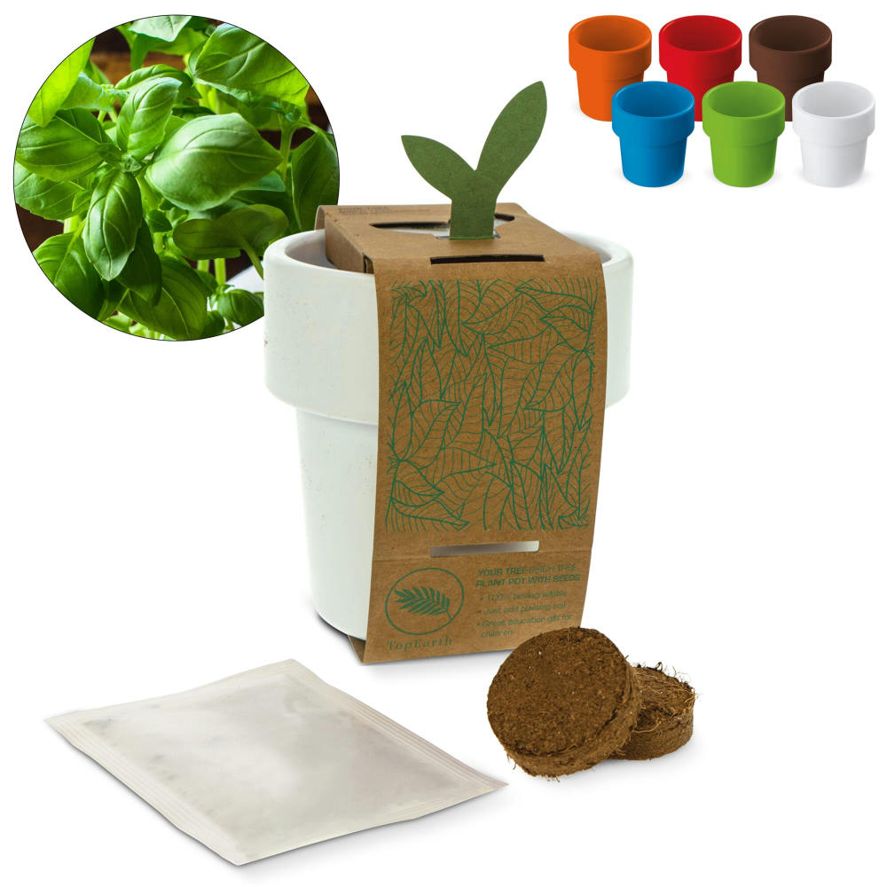 Hot-but-cool Tasse mit Basilikum