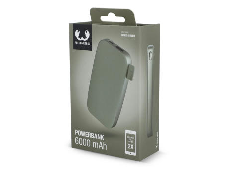 2PB6100 | Fresh 'n Rebel Powerbank 6000mAh USB-C
