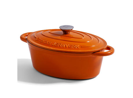 Orrefors Jernverk Emaillierte Ovale Eisenpfanne 3.5L