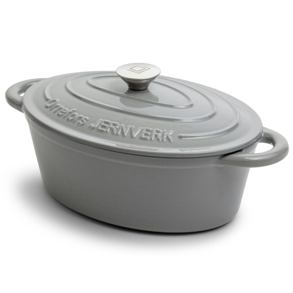 Orrefors Jernverk Emaillierte Ovale Eisenpfanne 3.5L