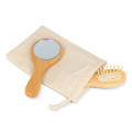 Schima superba Holz Pinsel &amp; Spiegel Set