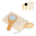 Schima superba Holz Pinsel &amp; Spiegel Set