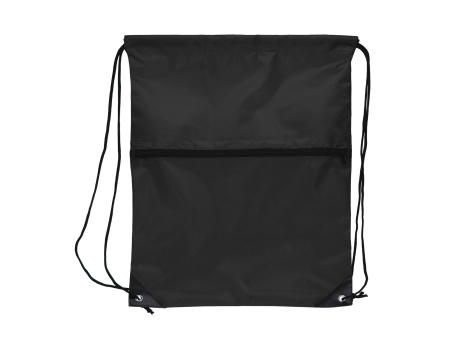 Kordelzugtasche 210T R-PET mit Reißverschluss