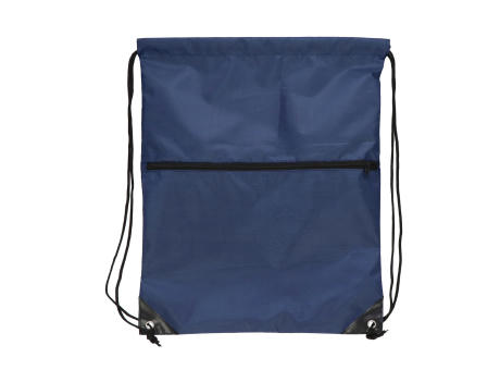 Kordelzugtasche 210T R-PET mit Reißverschluss