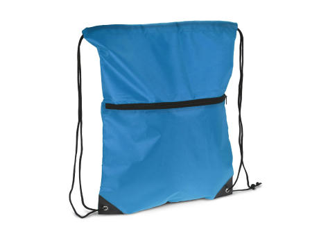 Kordelzugtasche 210T R-PET mit Reißverschluss
