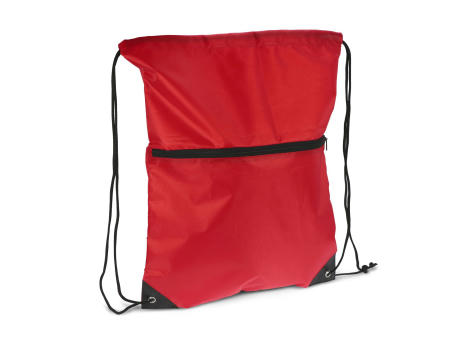 Kordelzugtasche 210T R-PET mit Reißverschluss