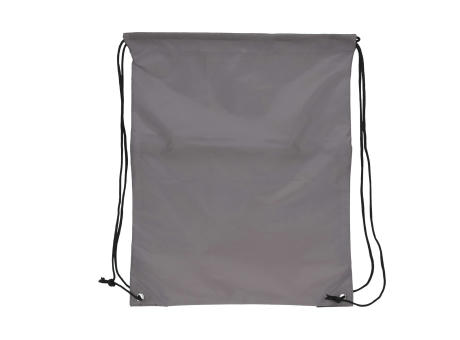 Kordelzugtasche 210T R-PET mit Reißverschluss