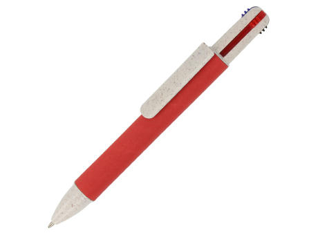 Papierkugelchreiber mit 4 Schreibfarben