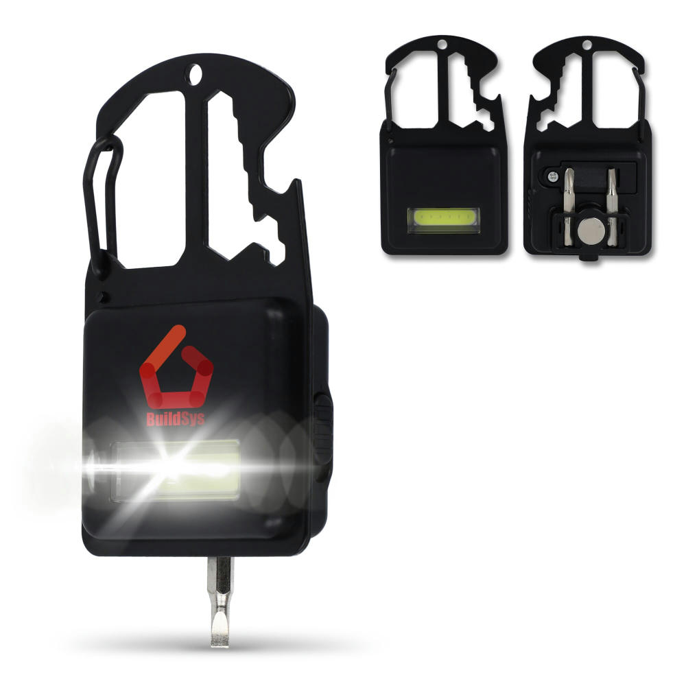 Kompaktes Multitool aus R-ABS &amp; Metall 7 Funktionen
