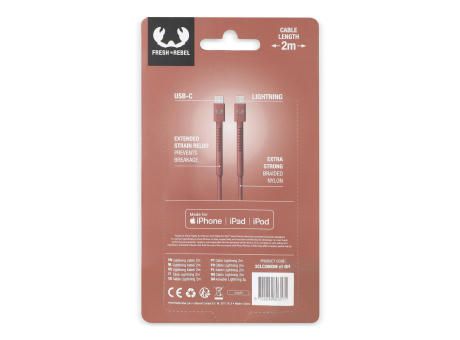 2ULC200 | Fresh 'n Rebel USB-C zu Apple Lightning Kabel 2.0m