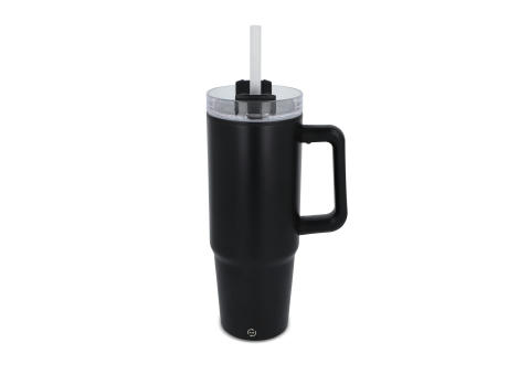 Miami Becher mit Henkel und Strohhalm 800ml