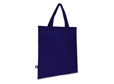 R-PET Tragetasche aus Non Woven mit kurzen Griffen 38 x 42cm 75g/m²