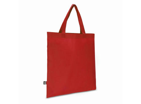 R-PET Tragetasche aus Non Woven mit kurzen Griffen 38 x 42cm 75g/m²