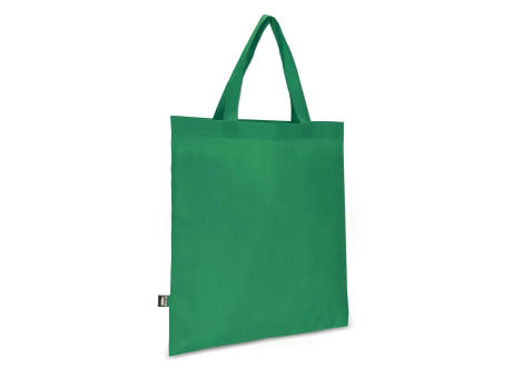 R-PET Tragetasche aus Non Woven mit kurzen Griffen 38 x 42cm 75g/m²