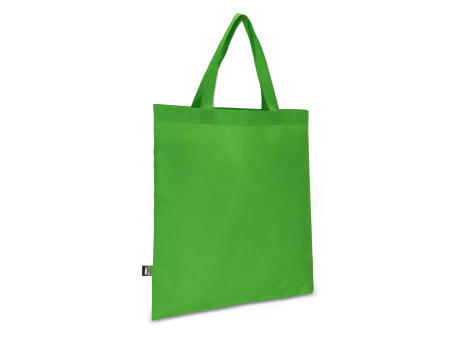 R-PET Tragetasche aus Non Woven mit kurzen Griffen 38 x 42cm 75g/m²