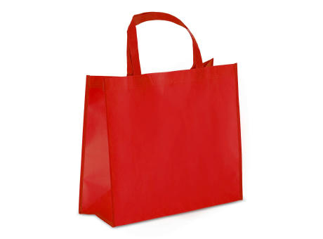 R-PET Tragetasche aus laminiertem Non Woven 40 x 16 x 35cm 105g/m²