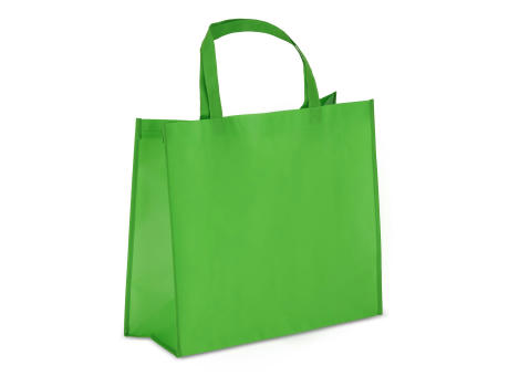 R-PET Tragetasche aus laminiertem Non Woven 40 x 16 x 35cm 105g/m²