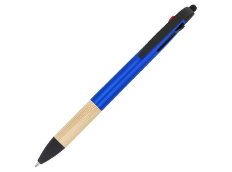 3-Farben-Stift mit Bambusgriff