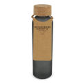 Gefrostete flasche aus recyceltem Glas mit Korkdeckel 500ml