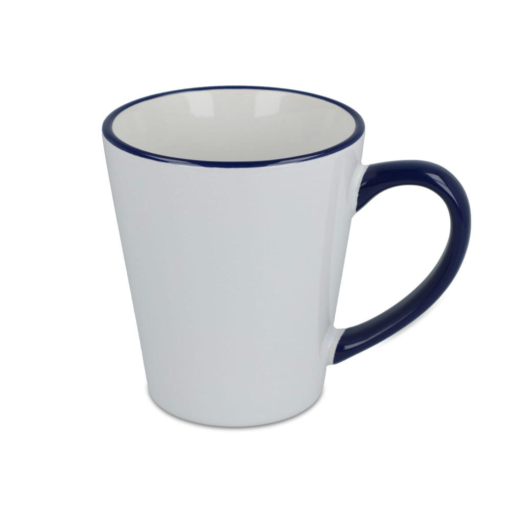 Melbourne Sublimationsbecher farbiger Rand &amp; Henkel 300ml
