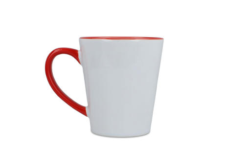 Melbourne Sublimationsbecher farbiger Rand &amp; Henkel 300ml