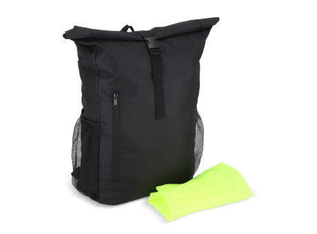 R-PET 600D Rolltop Fahrrad-Rucksack 20L