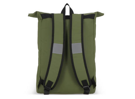 PU-beschichteter R-PET 600D Rolltop-Rucksack 20L