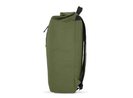 PU-beschichteter R-PET 600D Rolltop-Rucksack 20L