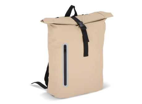 PU-beschichteter R-PET 600D Rolltop-Rucksack 20L