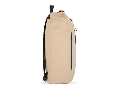 PU-beschichteter R-PET 600D Rolltop-Rucksack 20L