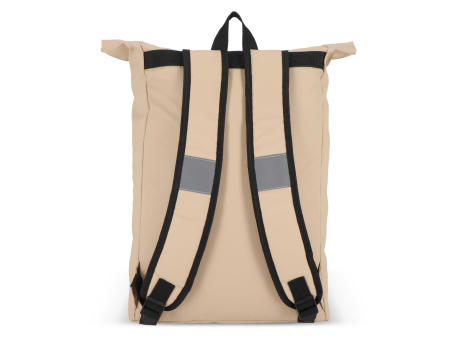 PU-beschichteter R-PET 600D Rolltop-Rucksack 20L