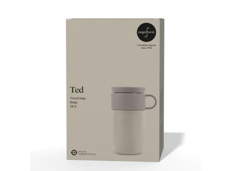 Sagaform Ted isolierter Becher, 280ml auslaufsicher und spülmaschinenfest