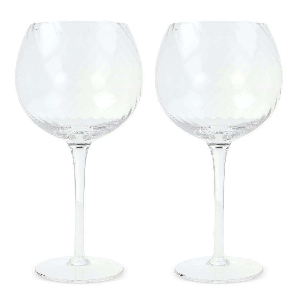 Byon Opacity 2er-Set Weingläser mit stilvollem Glasmuster 470ml